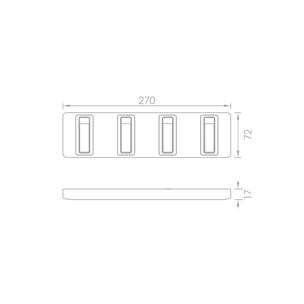 4 Way Hook - The Bath House