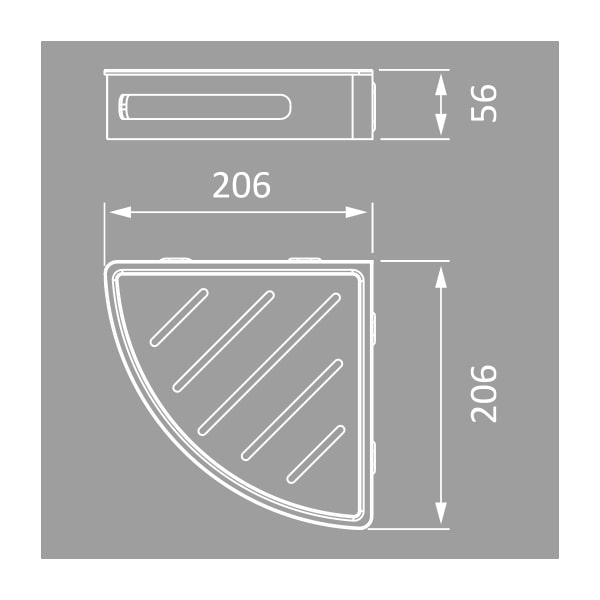 Corner Basket - The Bath House