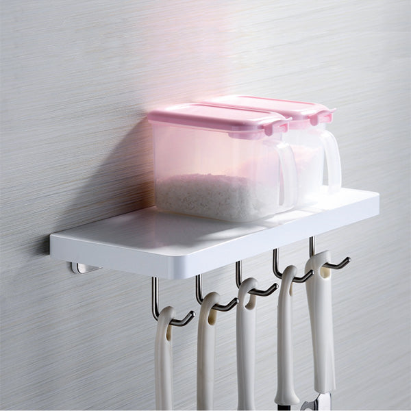 Shelf with 5 Hook - The Bath House