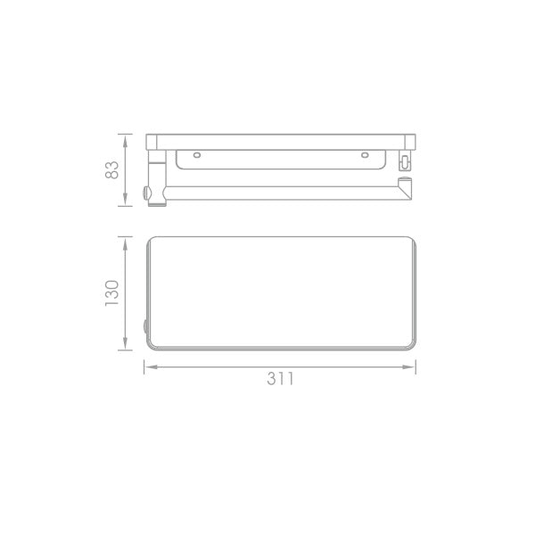 Shelf with Towel Ring - The Bath House