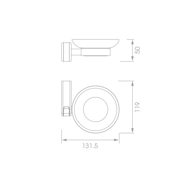 Soap Dish Glass - The Bath House
